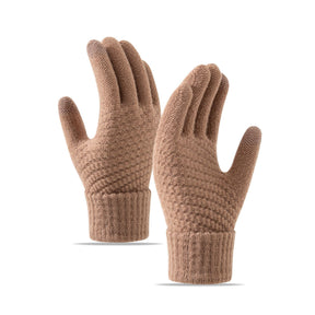 Fleece-lined Wind-proof And Cold Protection Cycling Knitted Warm Gloves My Store