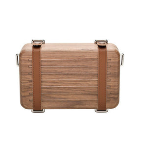 Log Creative Trendy Personalized Solid Wood Shoulder Crossbody Bag My Store