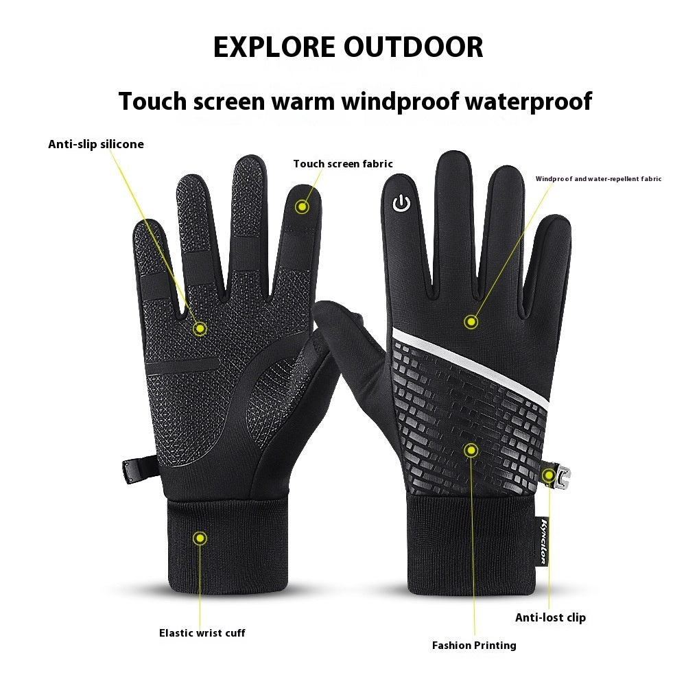 Warm Touch Screen Thickening Exercise Cycling Gloves My Store