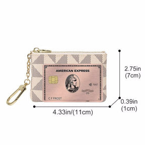 Mini Wallet With Key Ring Zipper Men's And Women's Fashion Bag Pendant Leather Classic Handbag  - Not Shipped On Weekends, Banned On Amazon My Store