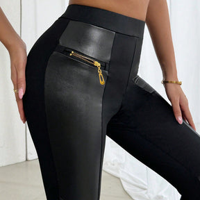 Black High Waist Stretch Feet Black Trousers Tight Pencil Magic Pants My Store