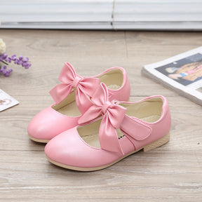 Girls Shoes White Leather Shoes Bowknot Girls Children Princess Shoes My Store