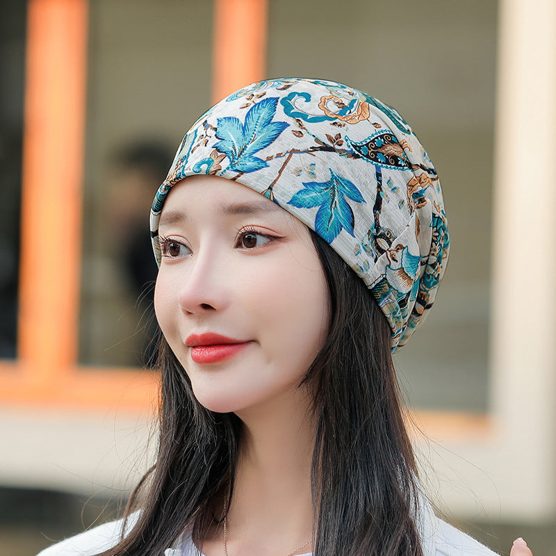 Baotou Silk Scarf Thin Air Conditioning Hat After Chemotherapy My Store