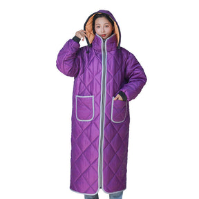 Cold Protection In Winter Rainproof Riding Warm With Velvet Battery Car Windbreaker My Store