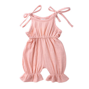 New Arrivals Newborn Toddler Baby Girls Sleeveless Solid Romper Jumpsuit Outfit My Store