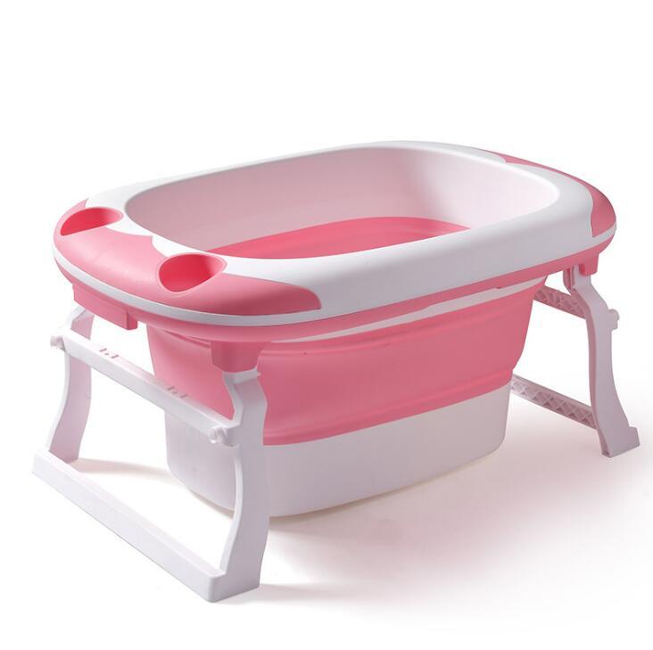 Baby folding tub large can sit thick bath tub My Store