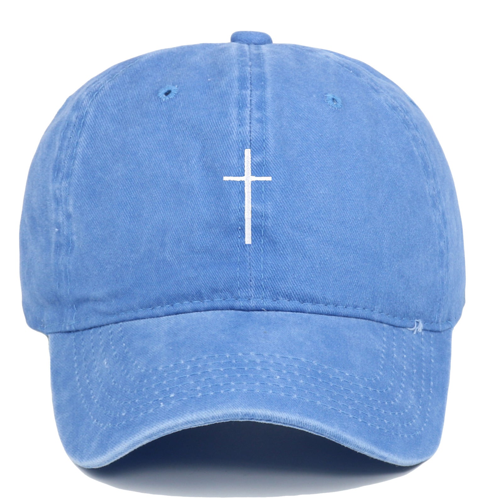 Cross Embroidered Peaked Cap Baseball Cap Letter Sun Hat My Store