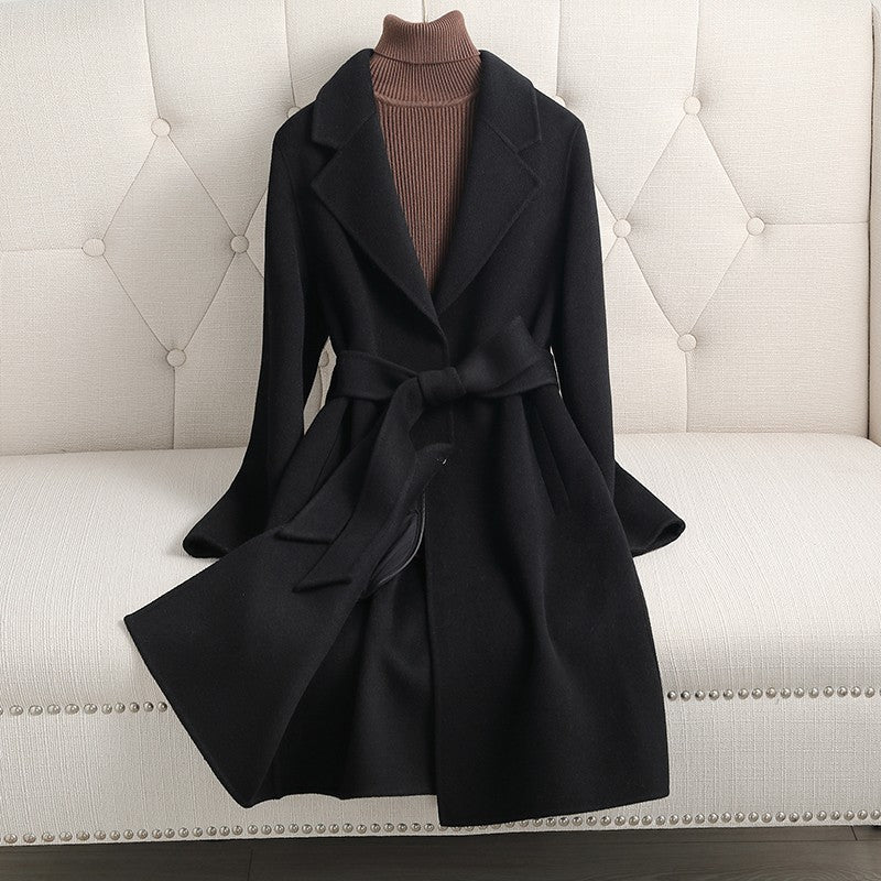 Autumn And Winter New Double-sided Cashmere Coat My Store