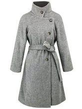 Solid Color Woolen Coat Warm Thickened My Store