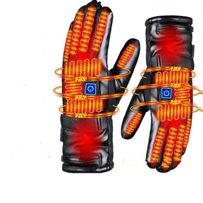 Full Finger Warm Waterproof Motorcycle Outdoor Heating Gloves My Store