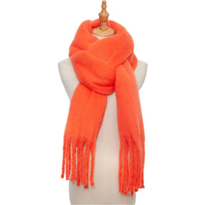 Mohair Twist Braid Plush Scarf For Women Winter Thickened My Store