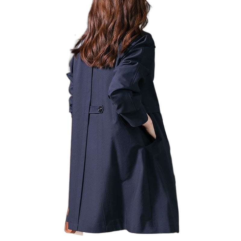 Women's Trench Coat Mid-length Fashionable Elegant Top Coat Overcoat My Store