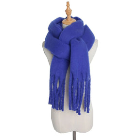 Mohair Twist Braid Plush Scarf For Women Winter Thickened My Store