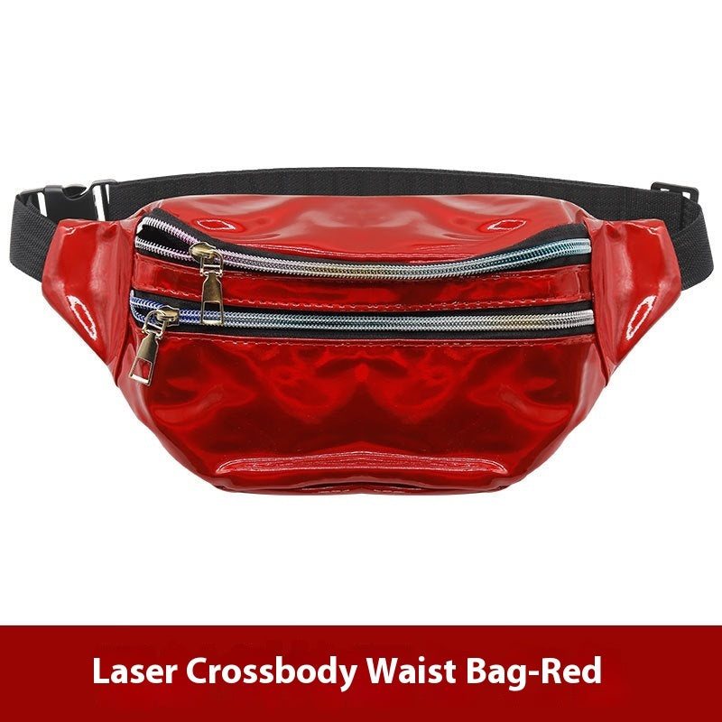 Outdoor Men's And Women's Waist Pack Sports Fitness 7 Color Laser My Store