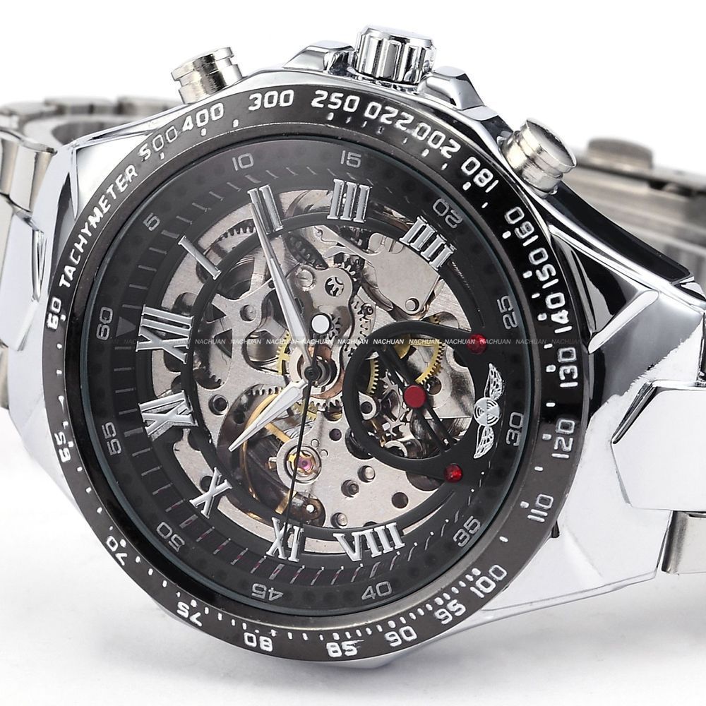 Men's Personality All-steel Hollow Automatic Mechanical Watch My Store