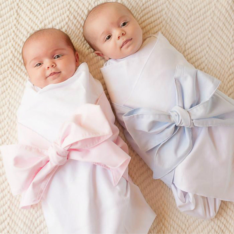 Swaddling cloth with cotton bow My Store