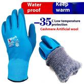 Fishing Waterproof Cold-proof Wear-resistant Winter Labor Gloves My Store