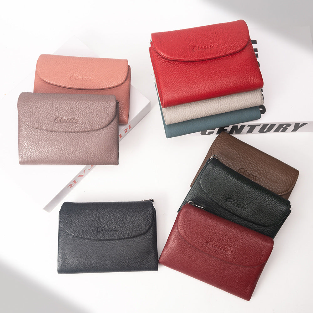 Coin Purse Fashion Multi-card-slot Zipper Card Holder Magnetic Snap My Store