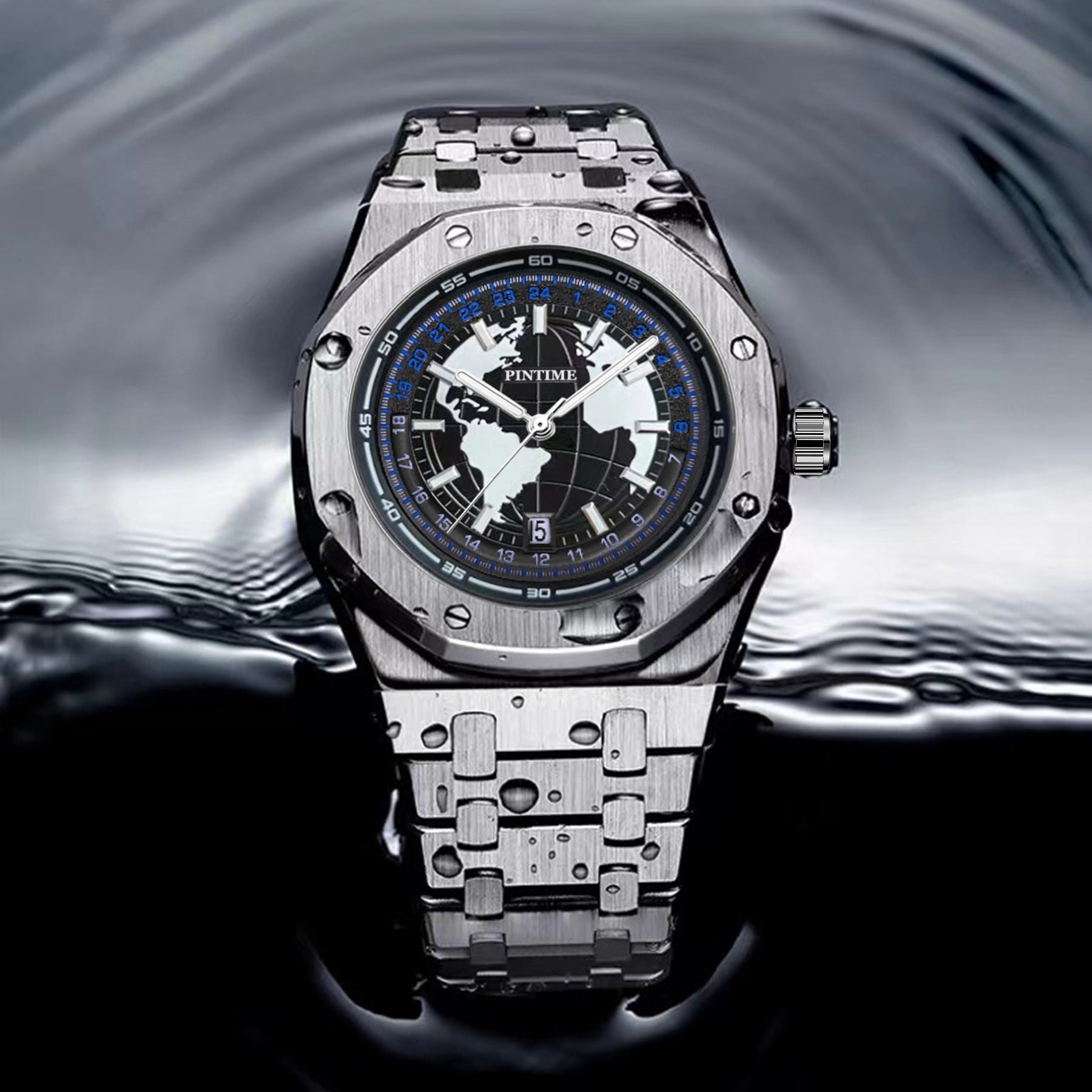 Men's Watch Waterproof Luminous Steel Strap Quartz My Store