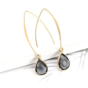 Simple Personality Crystal Water Drop Earrings My Store