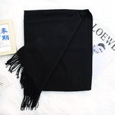 Annual Meeting Warm Cashmere Tassel Scarf My Store