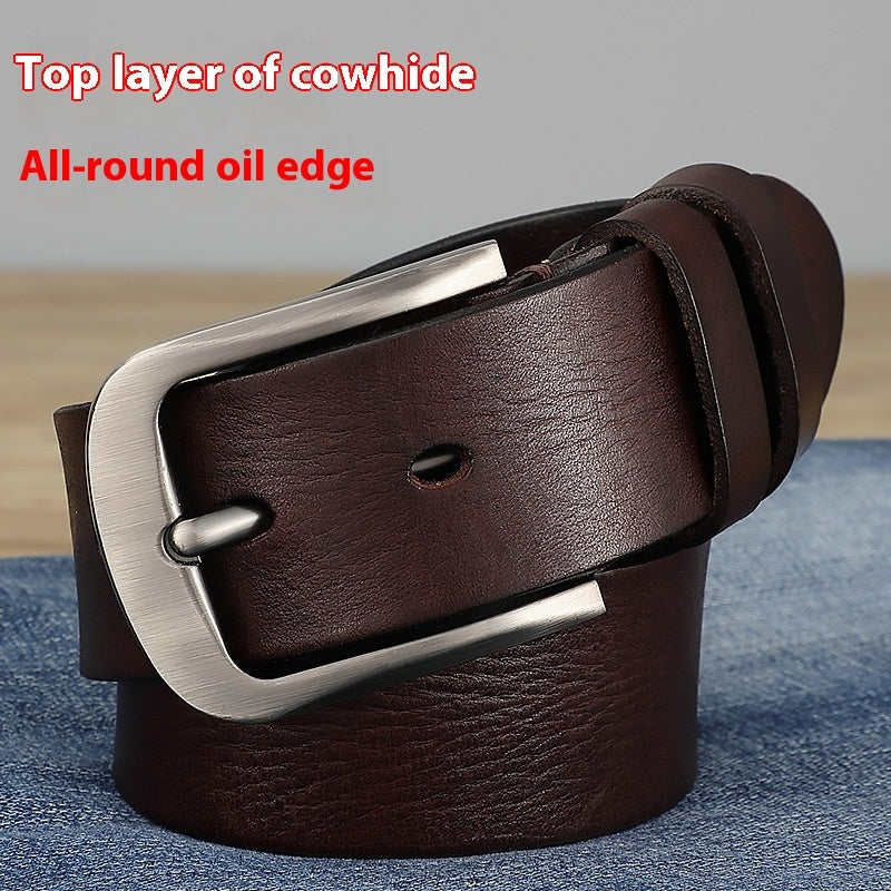 First Layer Cow Leather Belt Men My Store