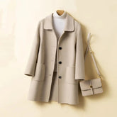 Korean Style Double-sided Cashmere Woolen Coat My Store