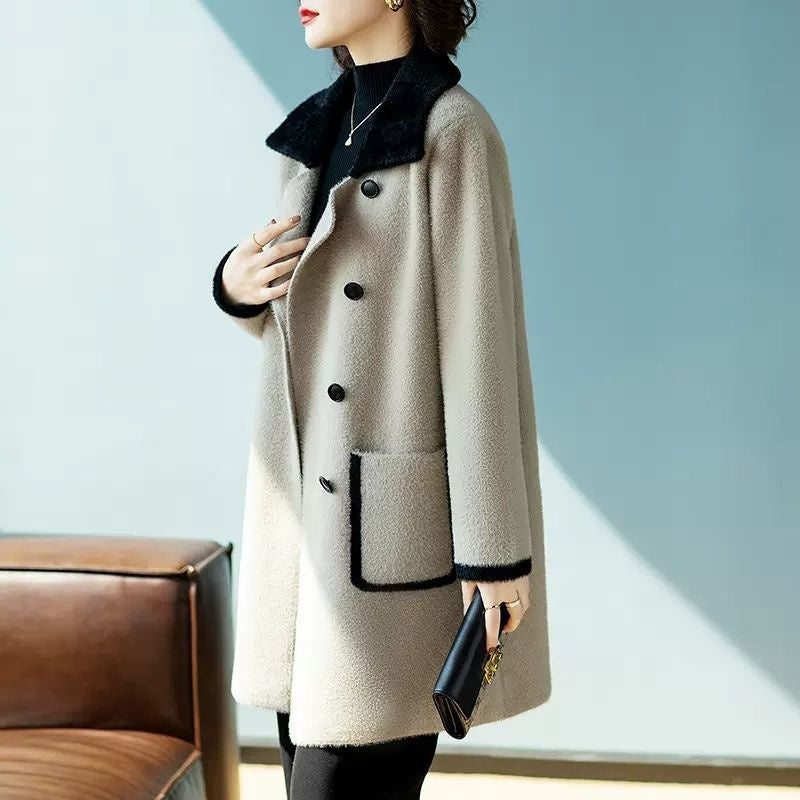 Mid-length Reversible Woolen Coat New My Store