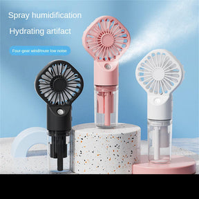 Strong Power Spray Humidification Small Mist Fan Humidification Usb Charging Portable Fan Icy And Refreshing Fan Water Supplement My Store