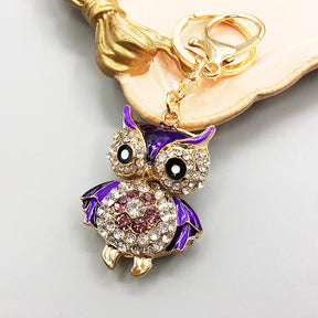 Owl Keychain Enamel Artware Cartoon Cute My Store