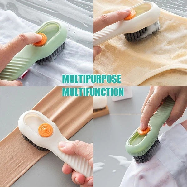 Multifunctional Soft-bristled Shoe Brush Long Handle Brush Automatic Liquid Adding Shoe Clothing Board Brush Cleaning Tool My Store