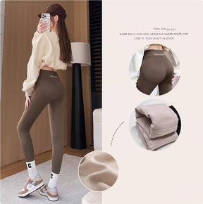 Lamb Fleece Leggings For Women My Store