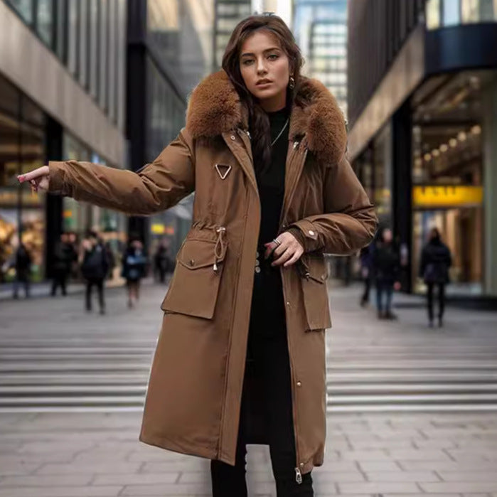 Parka Women's Overknee Long Cotton Coat Jacket Trench Coat My Store