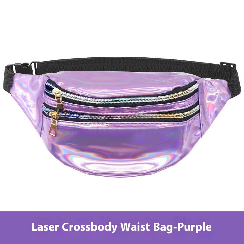 Outdoor Men's And Women's Waist Pack Sports Fitness 7 Color Laser My Store