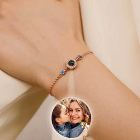 Copper Round Birthstone Bracelet Unisex My Store