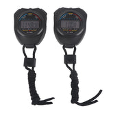 2 PCS Sports Stopwatch Timer, Multifunctional Digital LCD Handheld Stopwatch for Racing/Running My Store