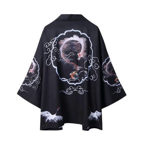 Loose Fitting Men's And Women's Quarter Sleeved Kimono Jacket My Store