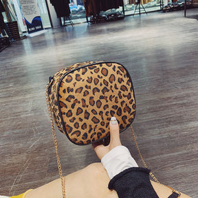 Versatile leopard print shoulder bag My Store