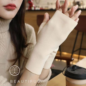 Thermal Gloves Women's Self-heating Dralon Fingerless Gloves My Store