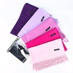 Annual Meeting Warm Cashmere Tassel Scarf My Store