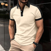 Men's Short Sleeve Business Shirt Summer Casual Polo Shirts My Store