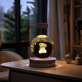 Crystal Ball Cosmic Dinosaur Indoor Night Light USB Power Warm Bedside Light Birthday Gift Night Lamp My Store