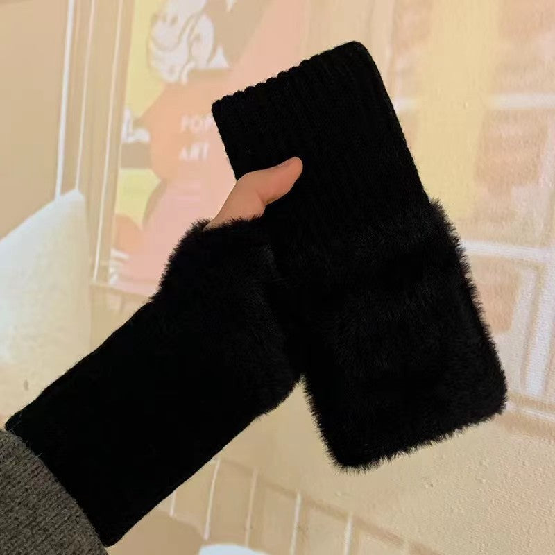 Women's Autumn And Winter Thermal Knitting Gloves My Store