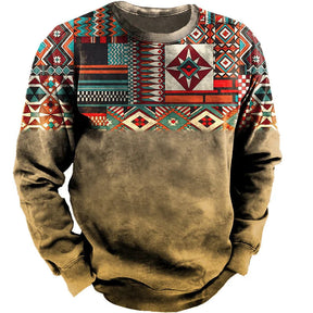 Men's Casual Round Neck Long Sleeve Printing My Store