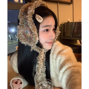 Maillard Vintage Plush Women's Winter Warm Anti-freezing Cute Ear Covers My Store