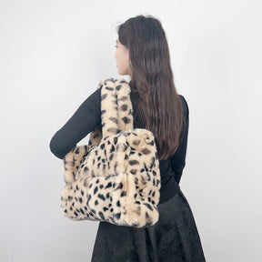 Leopard Print Tote Shoulder Messenger Bag Large Capacity My Store