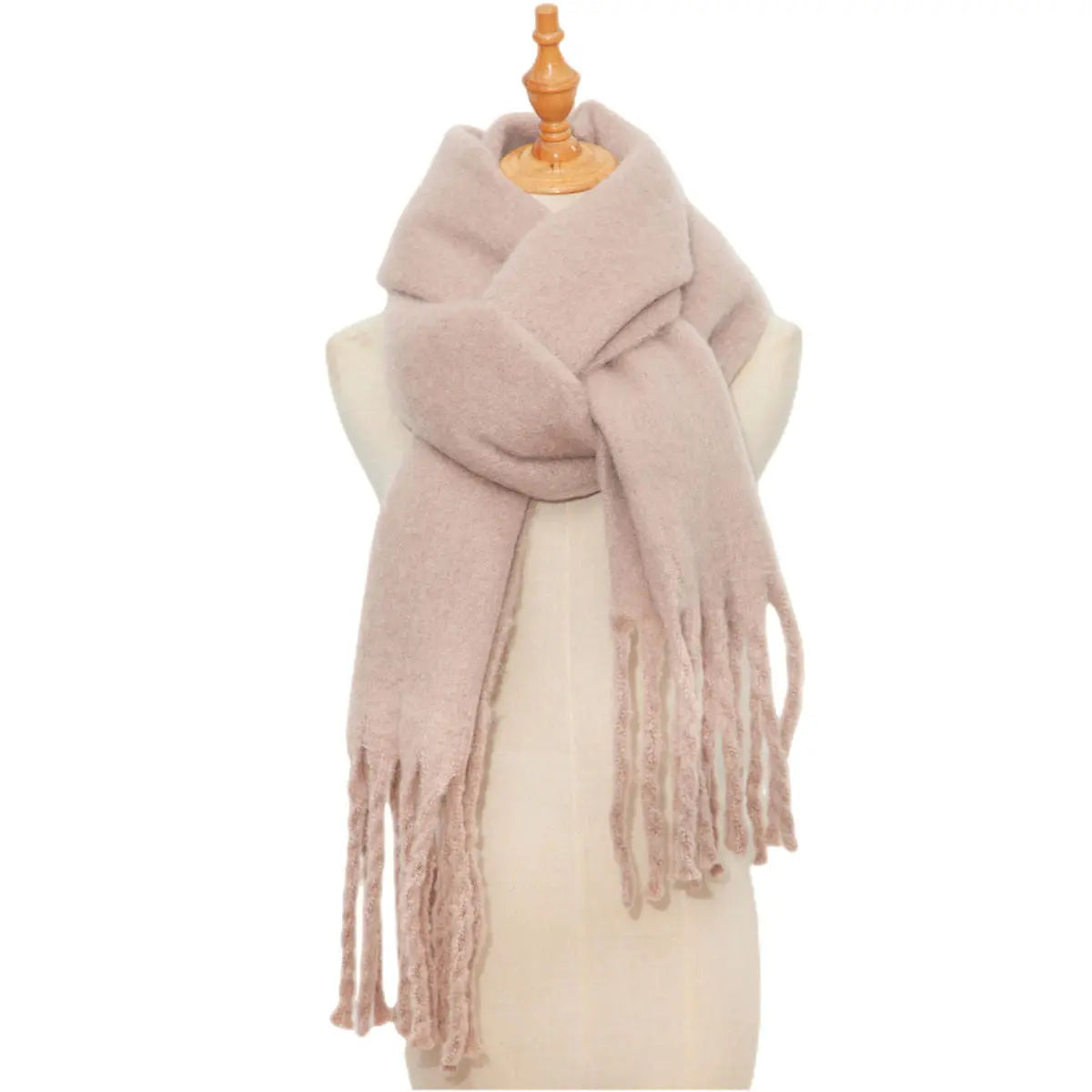 Mohair Twist Braid Plush Scarf For Women Winter Thickened My Store