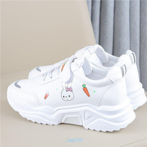 Spring And Autumn Primary School Students Casual All-match Pu Running Shoes My Store