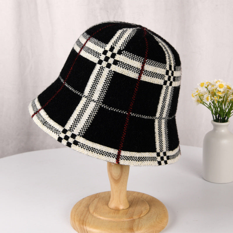 Plaid Stripes Bucket Hat Make Your Face Look Smaller My Store