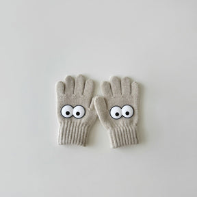 Warm Wool Knitted Five-finger Baby Gloves My Store